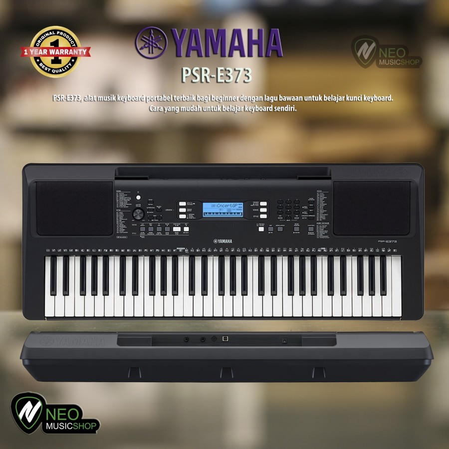 Jual Yamaha PSR E373 61 key Portable Keyboard | Shopee Indonesia
