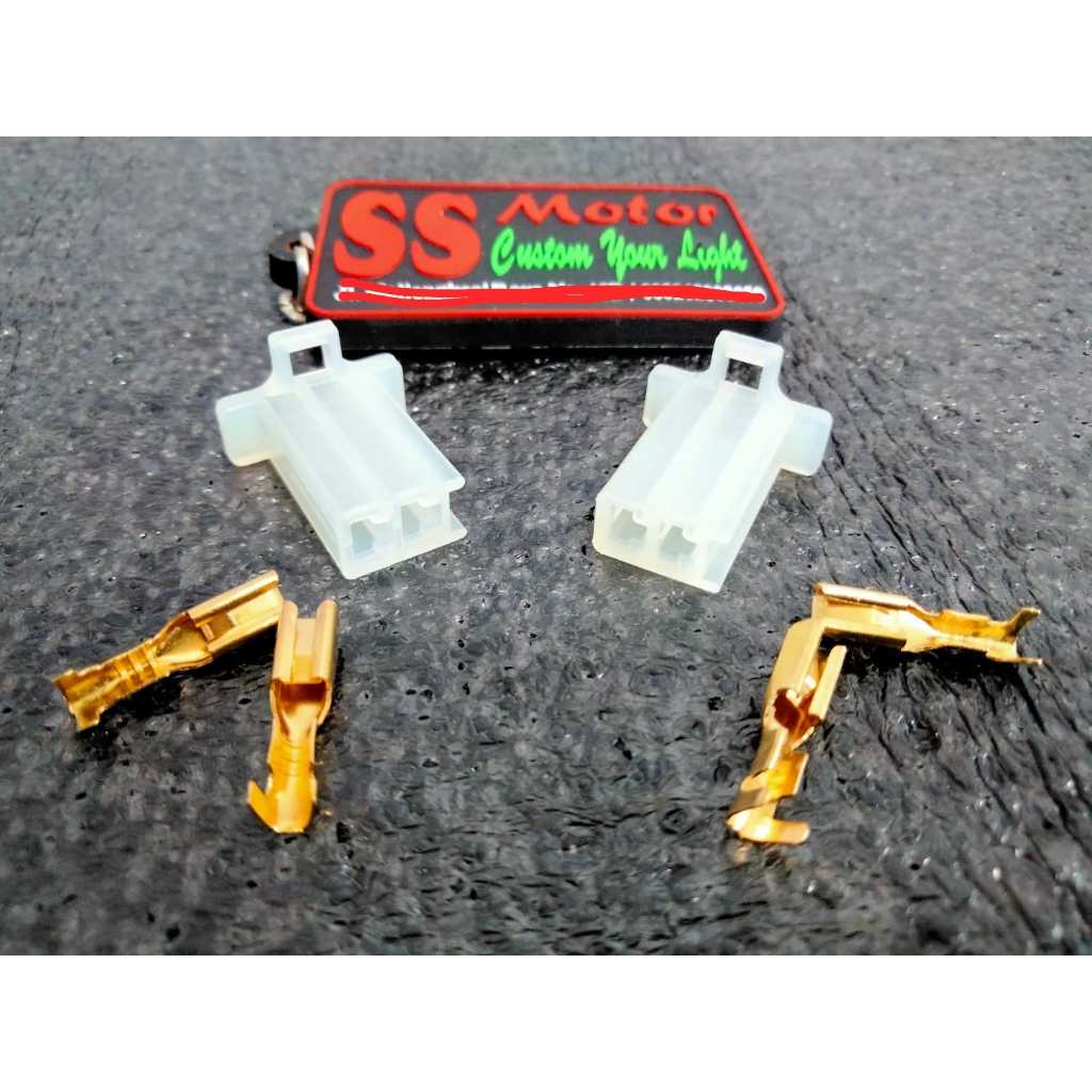 Jual SOKET DAN SKUN 2 PIN FEMALE SOKET DAN SKUN KABEL 2 PIN FEMALE ...