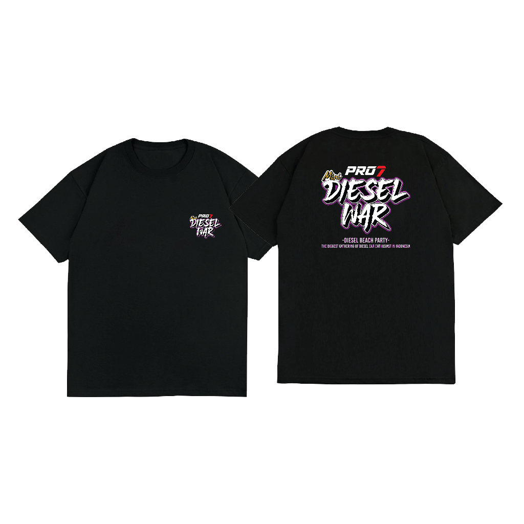 Jual Tshirt Baju Kaos Unisex Mini Diesel War Pro7 2024 Bahan Adem