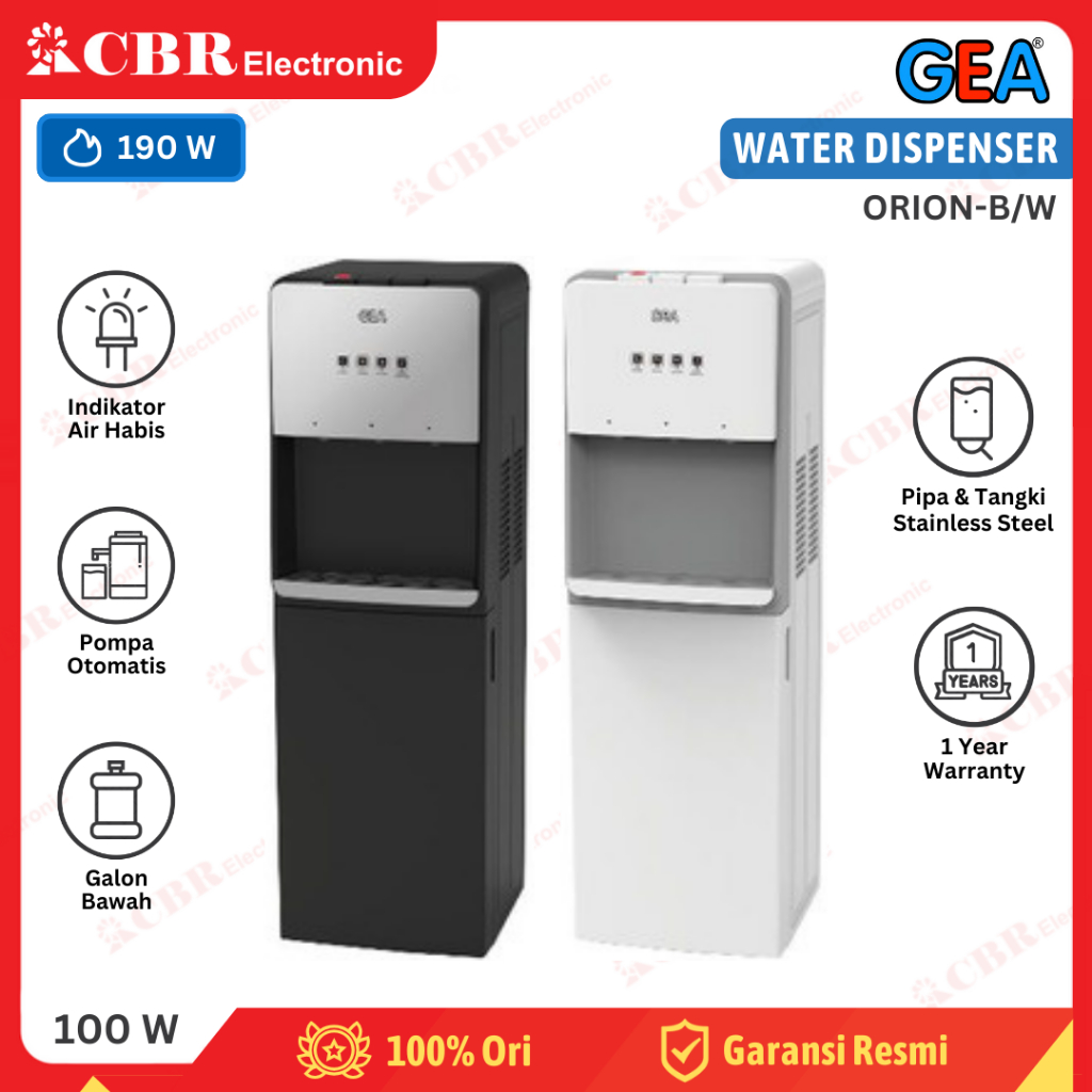 Jual Dispenser Air GEA Galon Bawah ORION-B / ORION-W | Shopee Indonesia