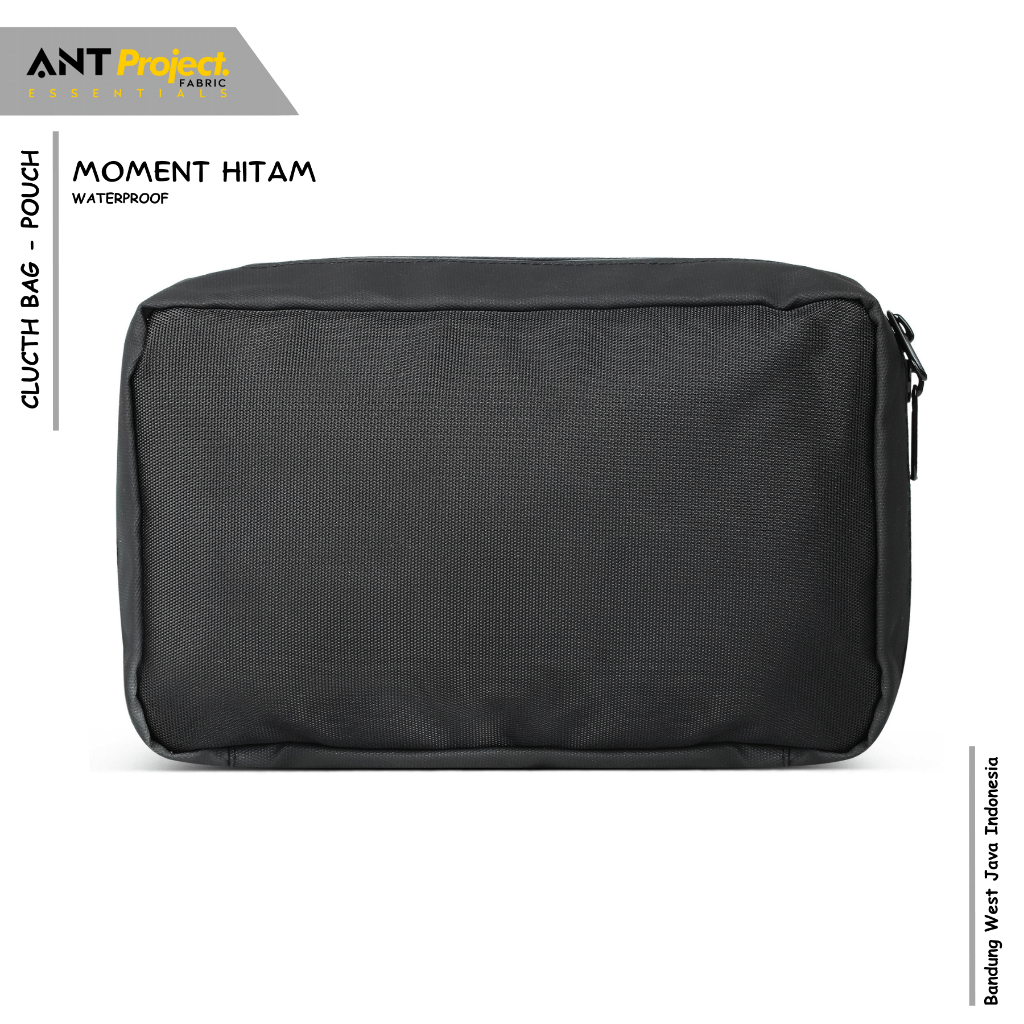 Jual ANT Project - Tech Pouch MOMENT Hitam Waterproof - Clucth Bag ...