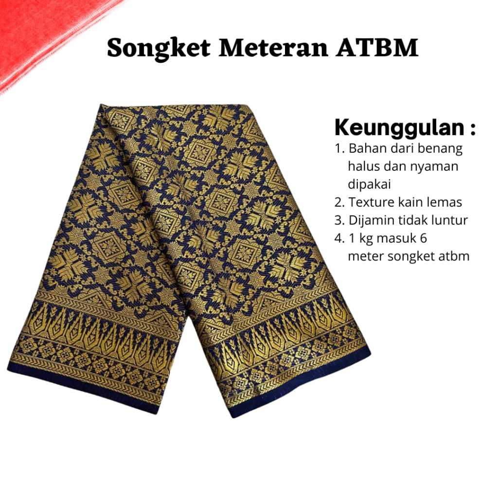 Jual Songket Pash - Songket Meteran Berbagai Macam Motif Dan Warna ...