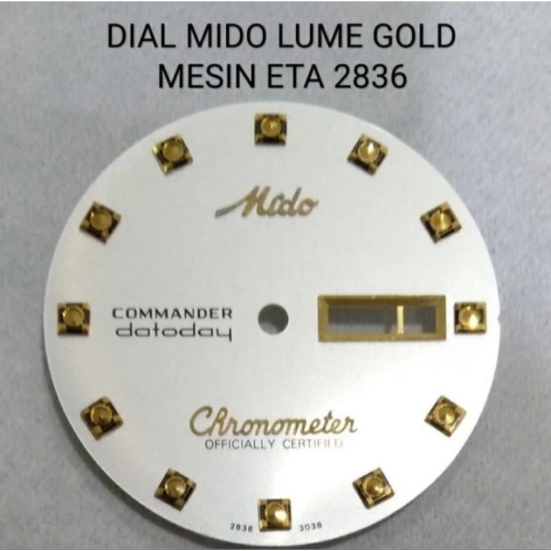Jual DIAL JAM TANGAN MIDO COMMANDER & CHRONOMETER ORIGINAL BEST QUALITY ...