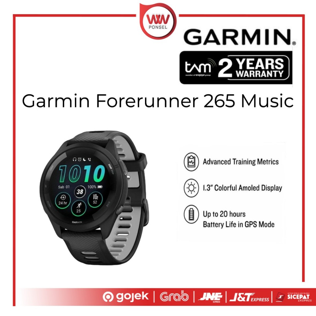 Jual Watch Garmin Forerunner 265 Music Garansi Resmi Shopee
