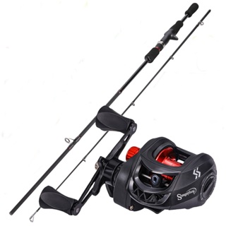 Jual Sougayilang 1.8m 2 Sections Carbon Fiber Fishing Rod Reel Line Full  Set with 7.2:1 Gear Ratio Max Drag 10kg