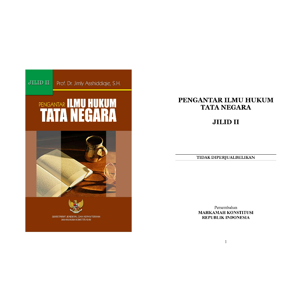 Jual Pengantar Ilmu Hukum Tata Negara Jilid Prof Dr Jimly