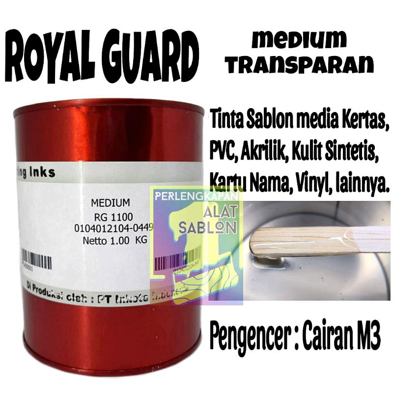 Jual ROYAL GUARD RG 1100 MEDIUM TINTA SABLON PVC 1KG | Shopee Indonesia