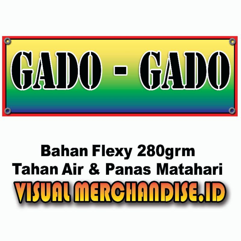 Jual Spanduk Jualan Gado - Gado | Shopee Indonesia