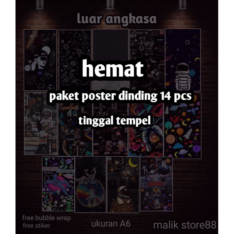 Jual Poster dinding Estetik tema space | Shopee Indonesia