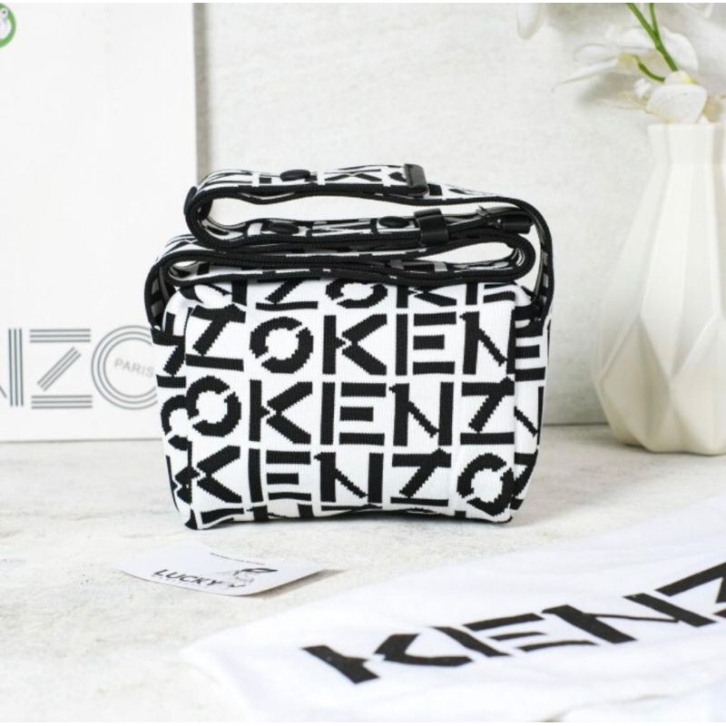 Jual Kenzo Repeat Slingbag In White ORIGINAL 100 Shopee Indonesia