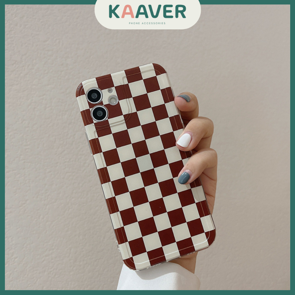 Jual KAAVER Fruit Popsocket Checkered Soft Case iPhone 7 8 SE X XS XR