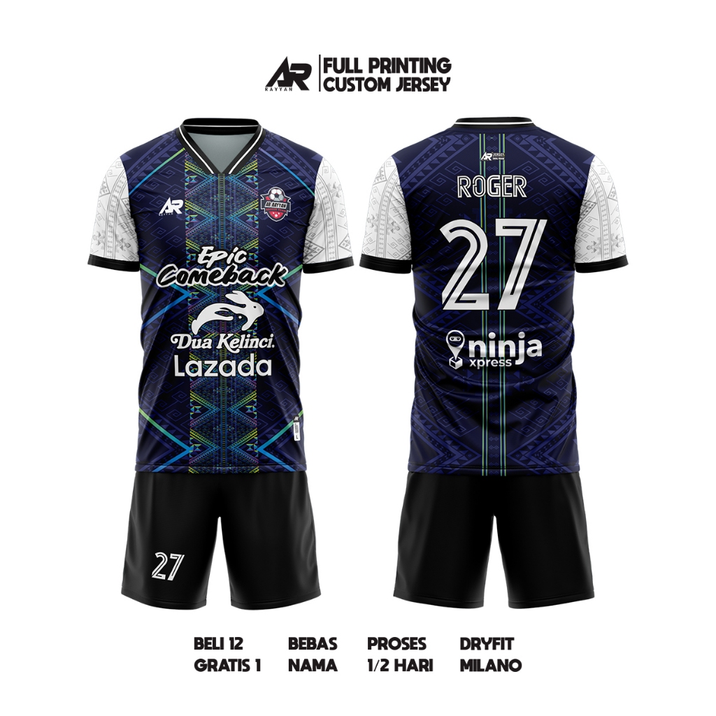 Jual JERSEY FUTSAL /BOLA CUSTOM FULL PRINTING MOTIF BATIK 2024 | Shopee ...