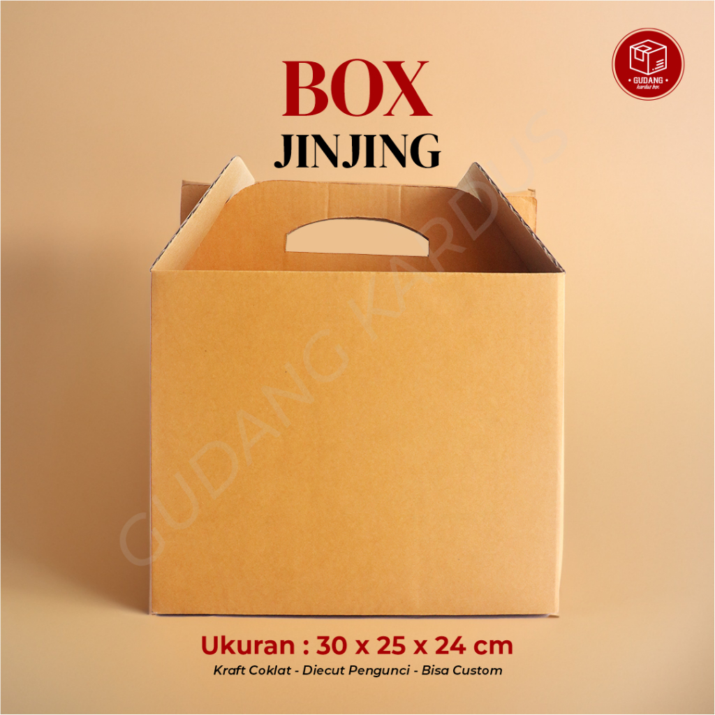 Jual Box Jinjing 30 X 25 X 24 Cm Jinjing Karton Polos Kardus