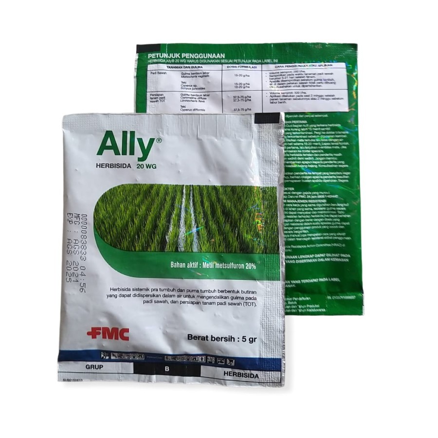 Jual Herbisida ALLY 20 WG 5gram - Racun Rumput Sistemik Padi | Shopee ...