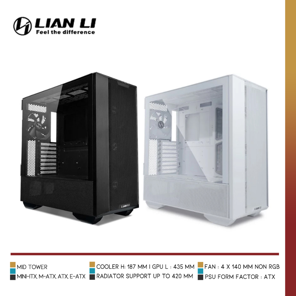 Jual LIAN LI LANCOOL III | The Premium Mid-Tower Chassis | Shopee Indonesia