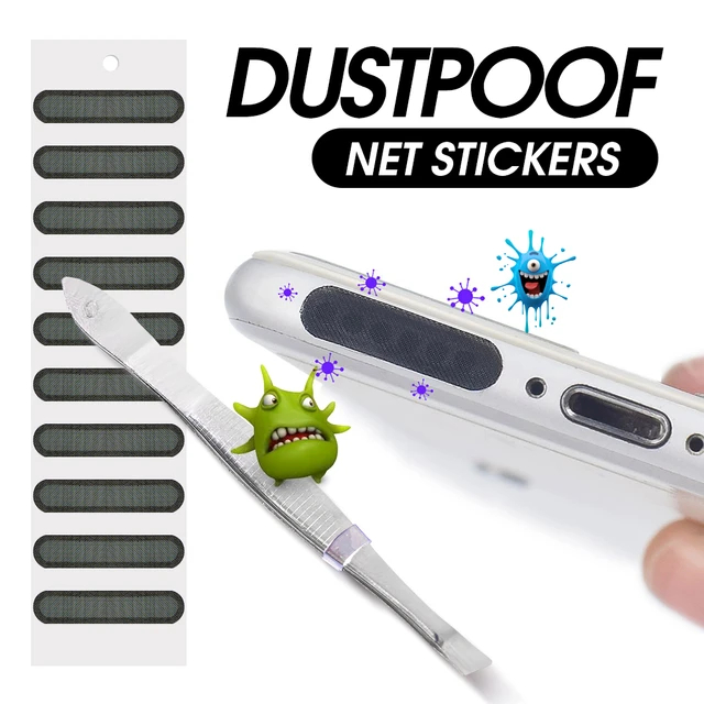 Jual 10Pcs Baru Micro Fiber Mobile Phone Dustproof Net Stickers Speaker ...