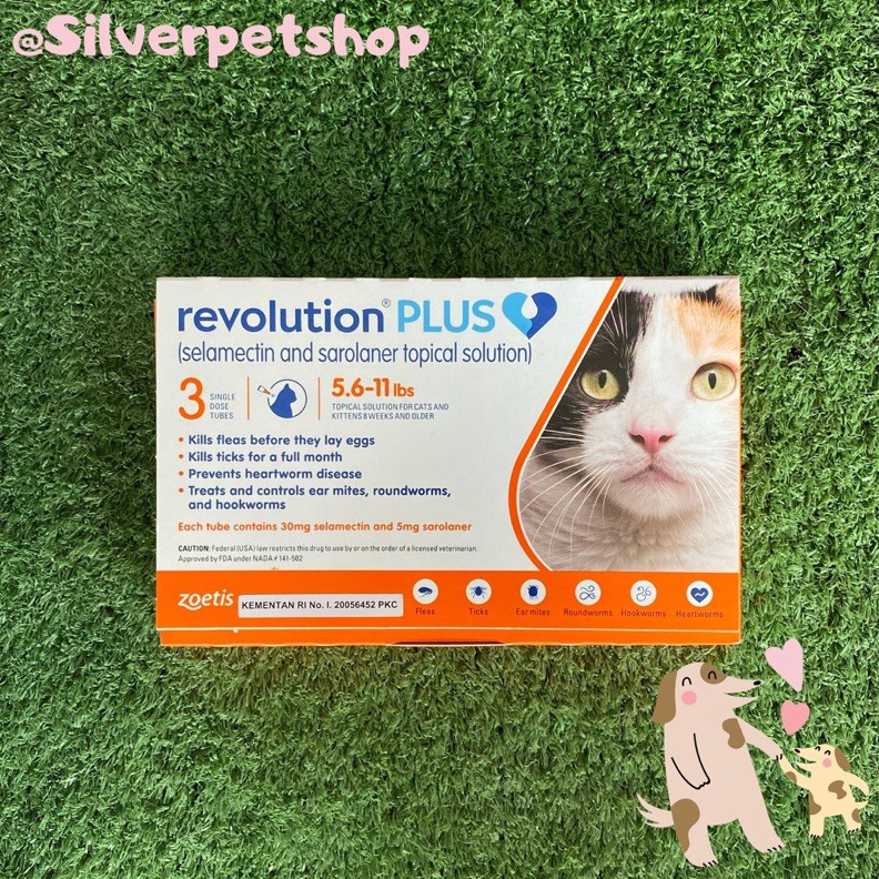 Jual STAR Revolution PLUS Orange 5 ml Obat cacing dan kutu Kucing Berat ...