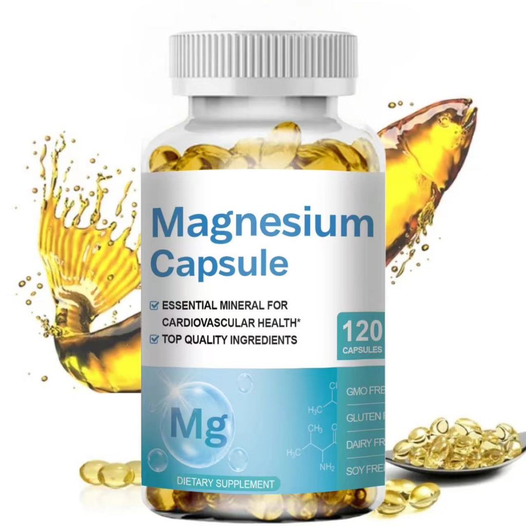 Jual Magnesium (Glycinate ) Capsules 500mg Relieve Nerve Pressure and ...