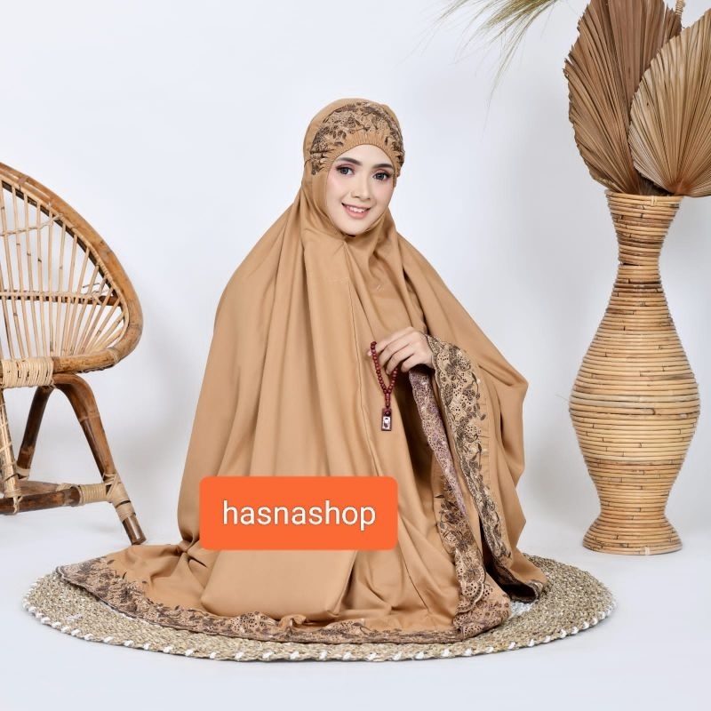 Mukena Dewasa Khadijah Premium murah  terbaru/ Floraleena / Size Jumbo / Grosir