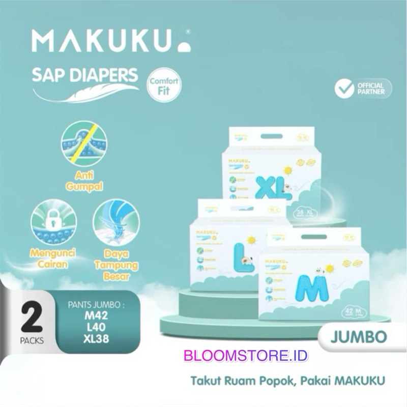 Jual Paket Bal Makuku Air Diaper Diapers Comfort Fit Sap Size M