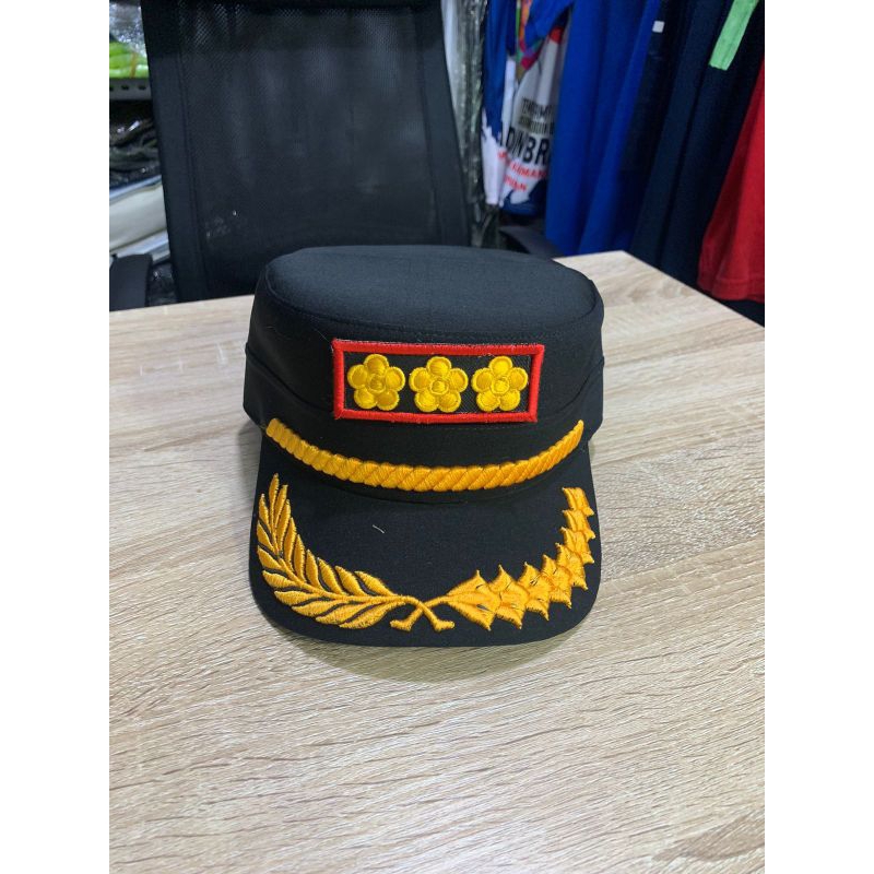 Jual TOPI KOMANDO SATPOL PP WARNA HITAM | GOL-4B KUALITAS BAGUS ...