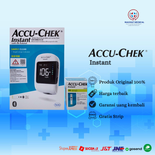 Jual Accu Chek Instant Paket Alat Cek Tes Gula Darah Alat Strip