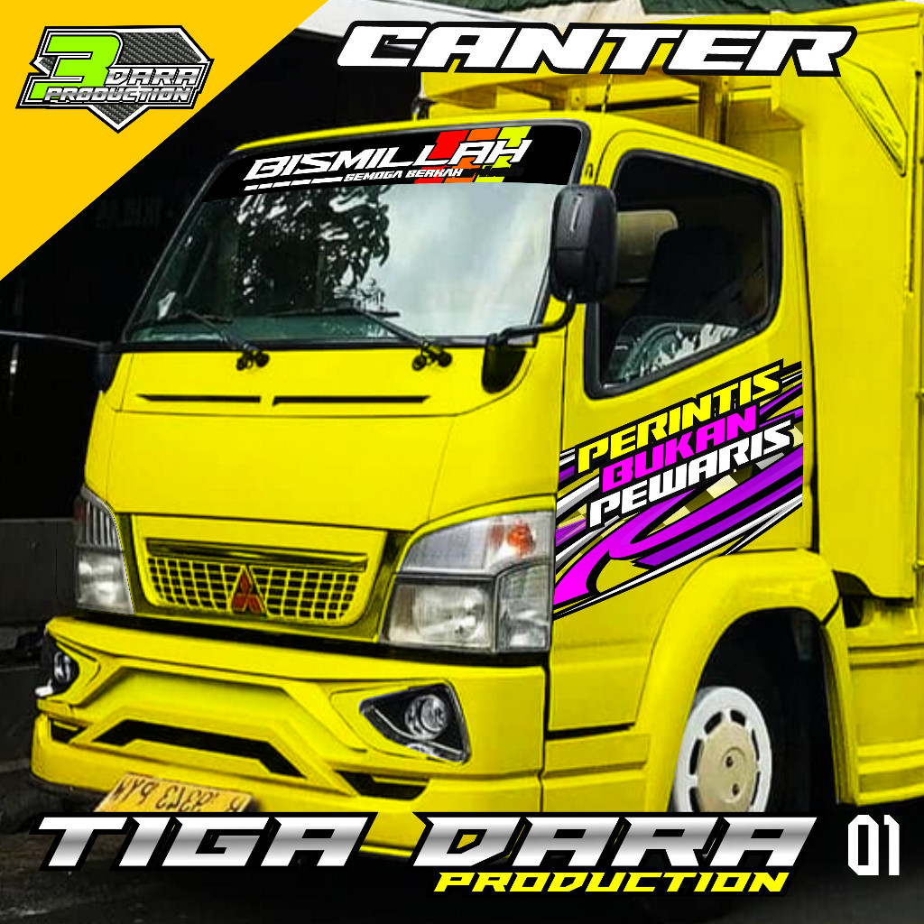 Jual STIKER STRIPING PINTU SAMPING TRUK CANTER STICKER TRUCK CANTER 01 ...