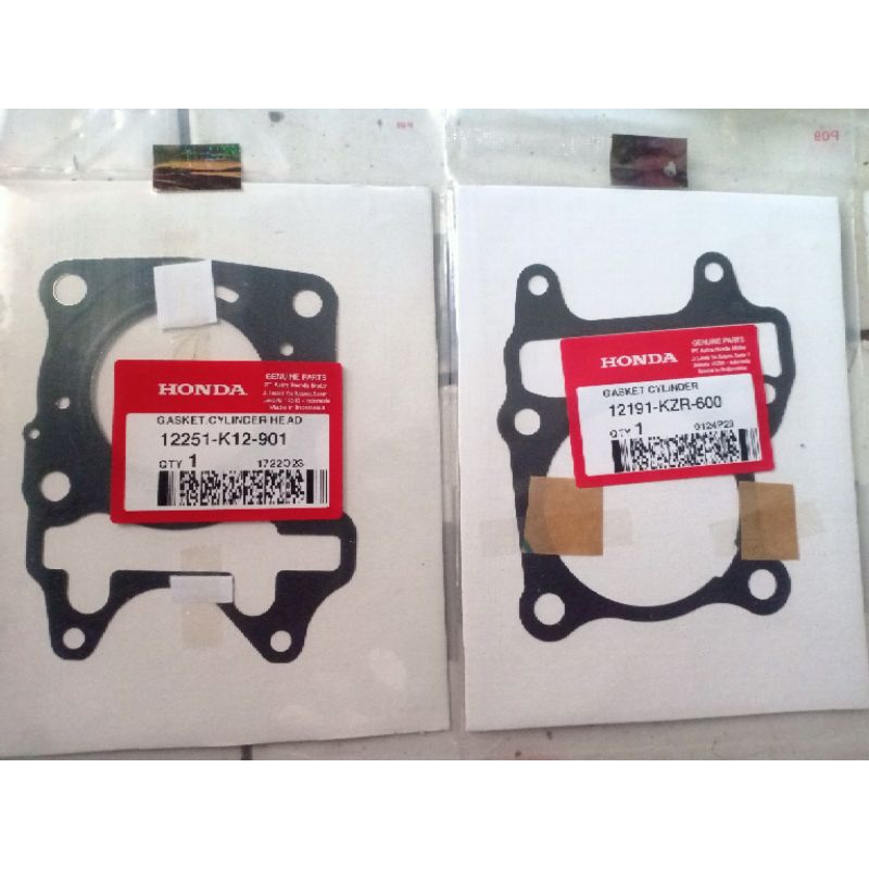 Jual sepasang paking perpak gasket cylinder head Vario 125 old 125 LED