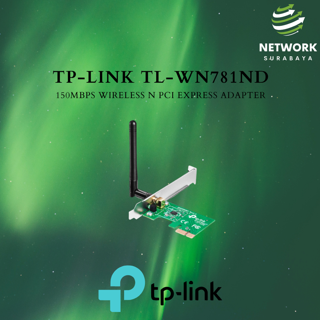 Jual TP-Link TL-WN781ND 150Mbps Wireless N PCI Express Adapter Ethernet ...