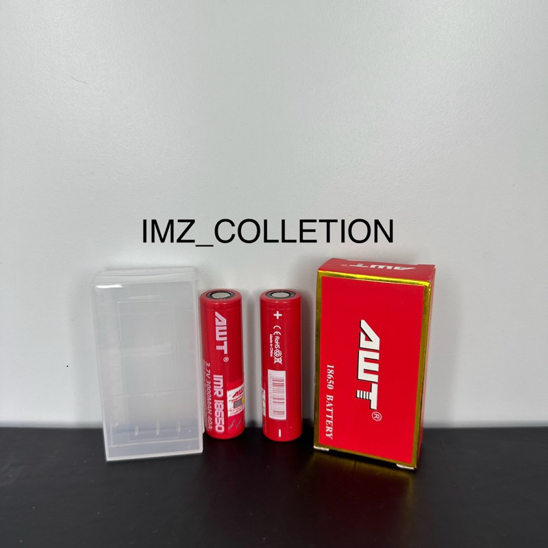 Jual BATERAI AWT HITAM 3000MAH 40 A / BATERAI AWT HITAM 18650 3.7V ...