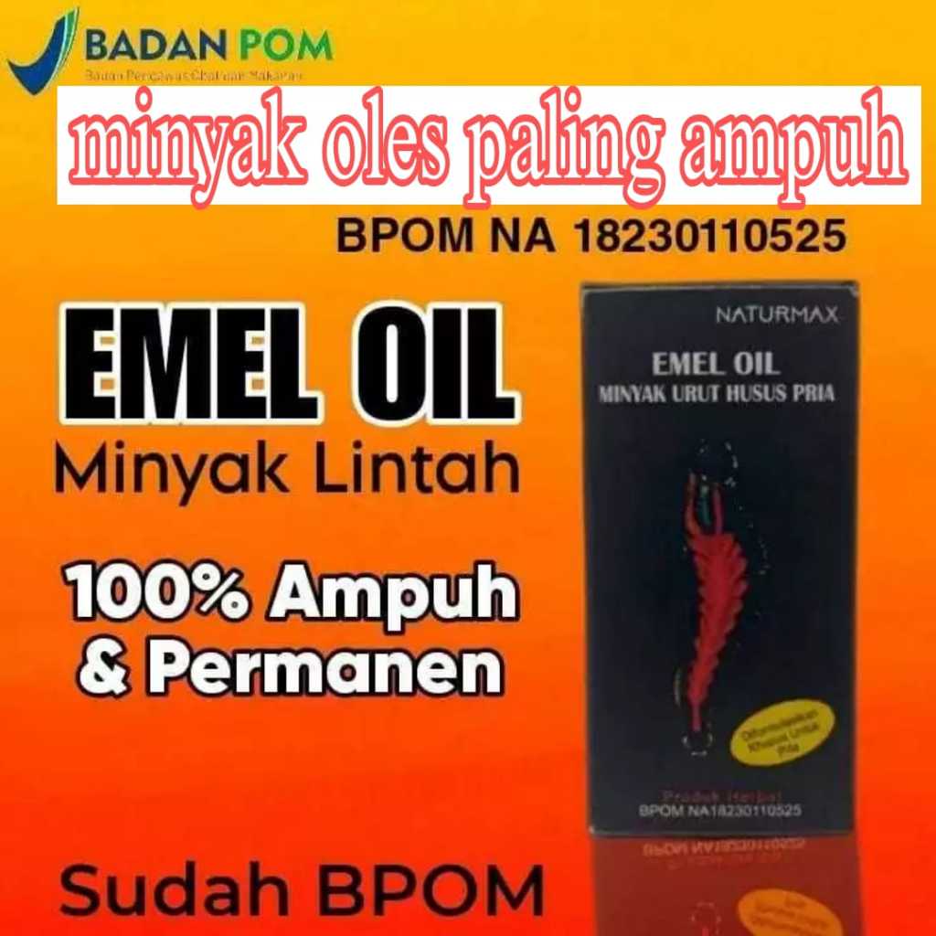 Jual Minyak Lintah Hitam Asli Papua Emel Oil 100 Original Pembesar