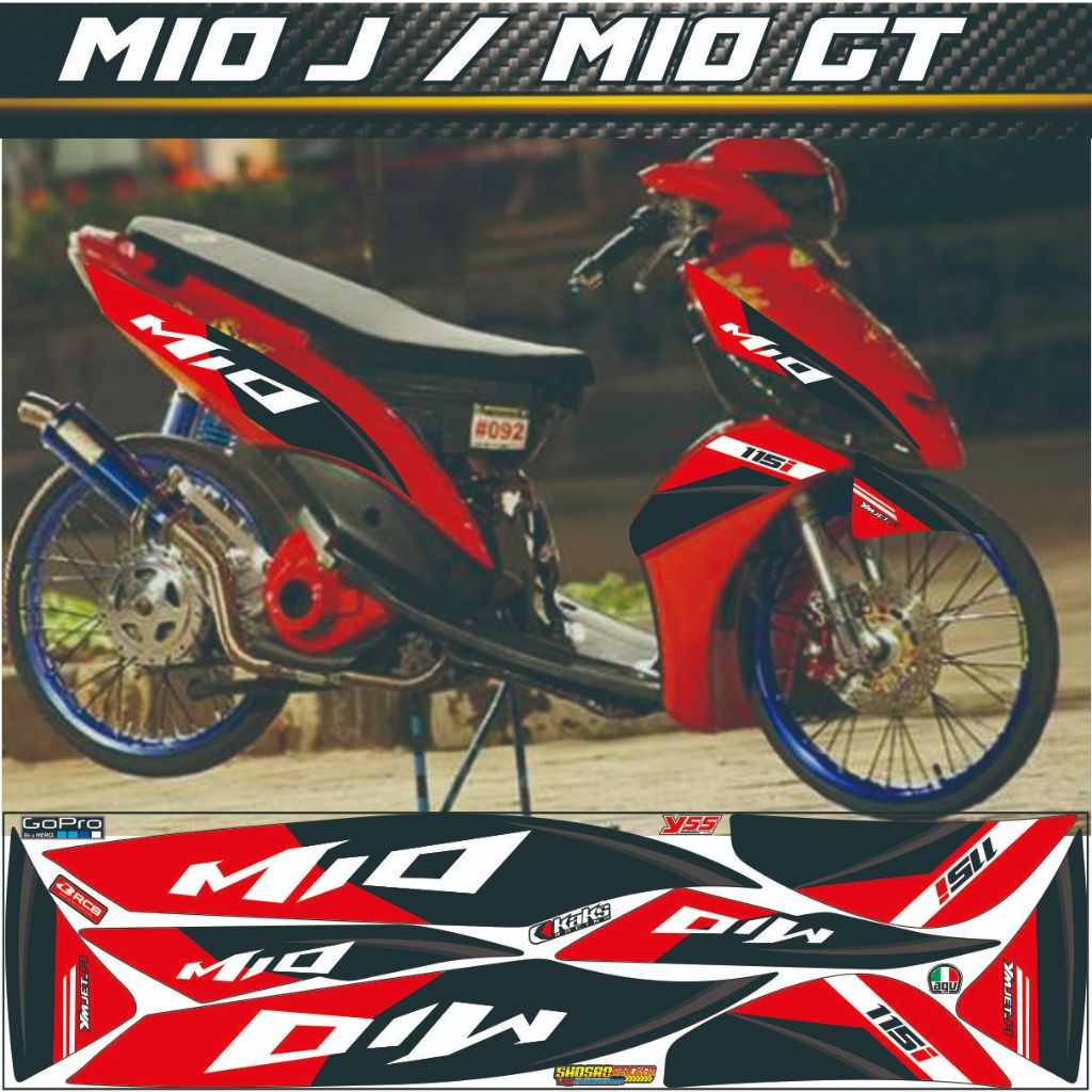 Jual STRIPING MOTOR YAMAHA MIO J GT DECAL STICKER CUSTOM NEW SIMPEL ...