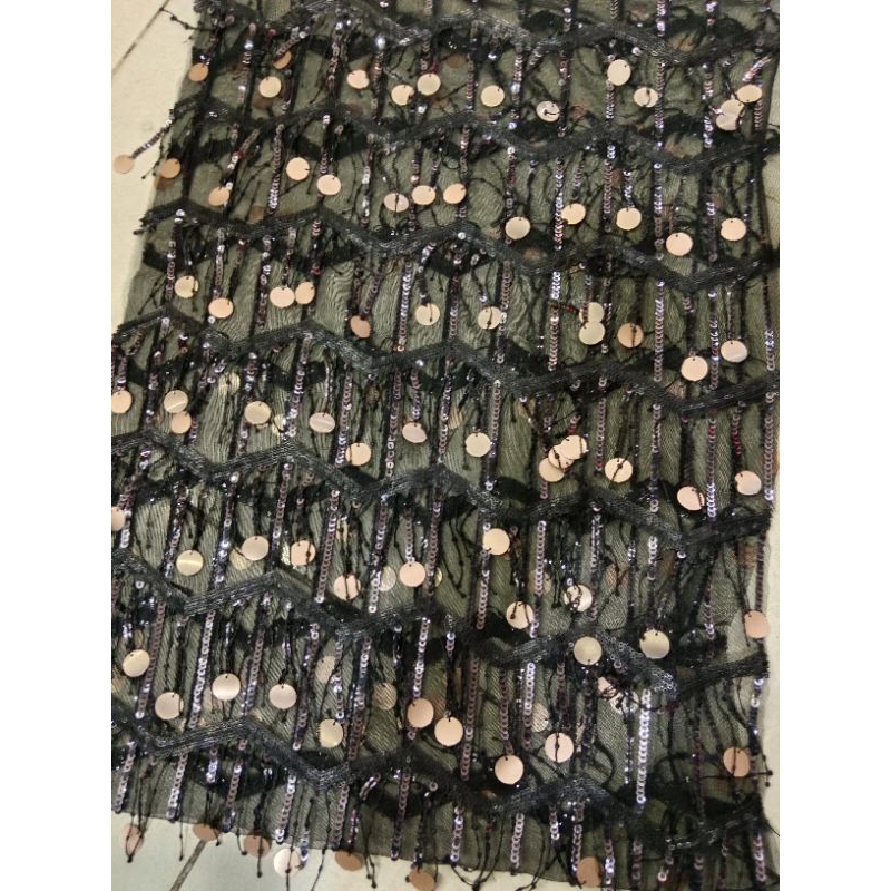 Jual Bahan/Kain Tile _Payet_Rumbai Mewah Dan Terbaru Harga per½ ...