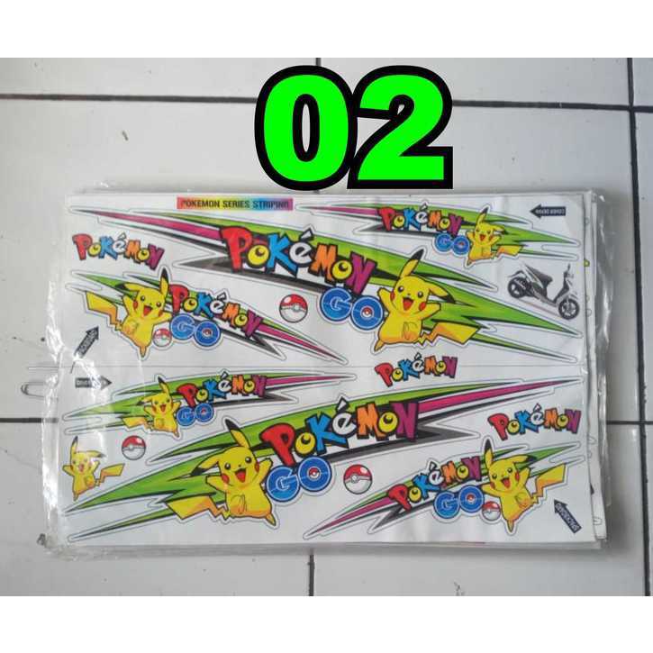 Jual Striping Universal Pokemon Buat Semua Jenis Motor Matic,Bebek ...