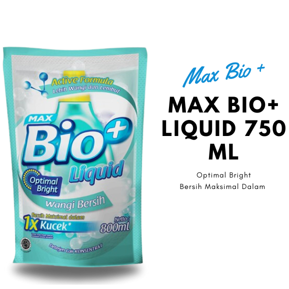 Jual Bio+ Liquid Wangi Bersih Detergent 750 mL Pouch Deterjen Cair ...