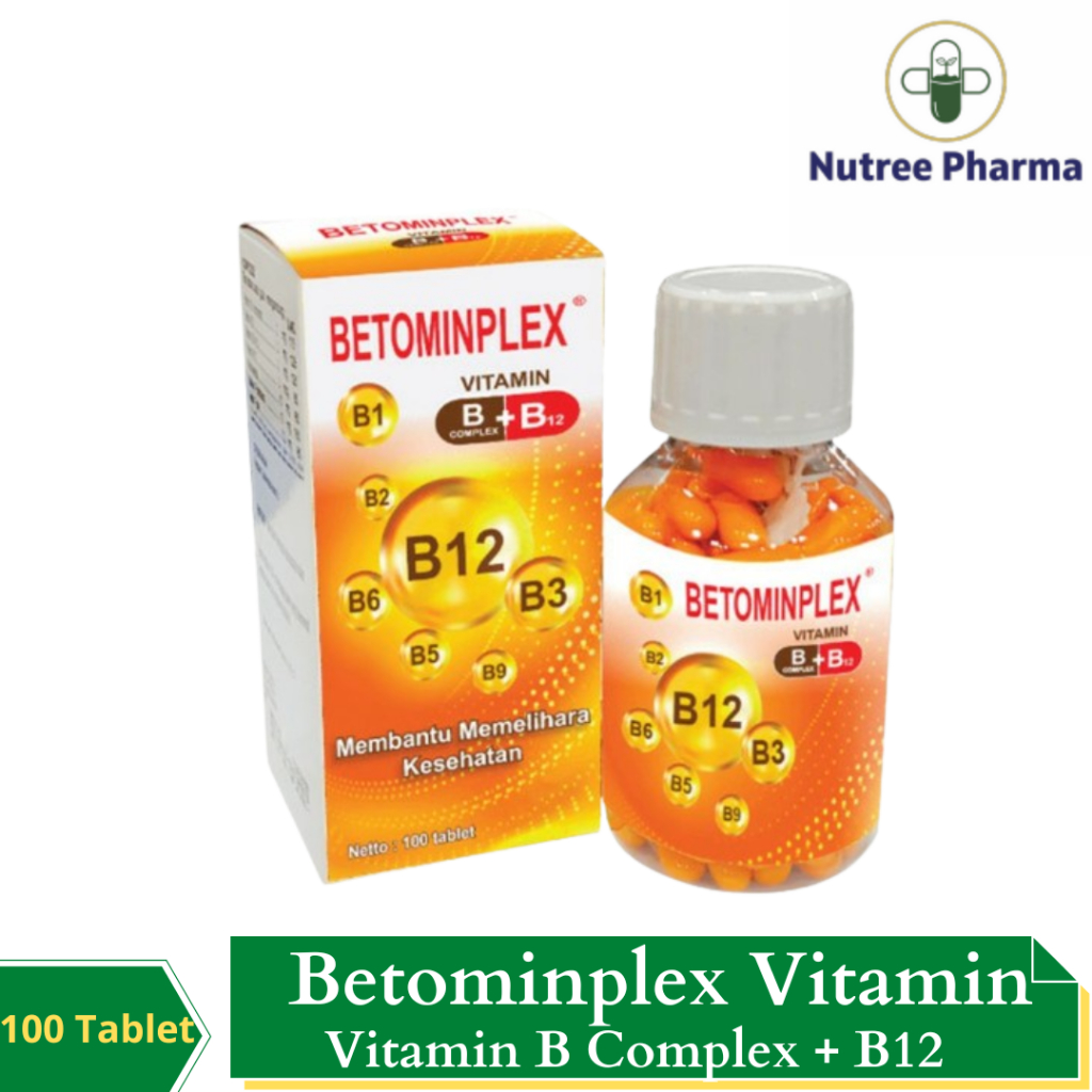 Jual ⚡MURAH & DIJAMIN ORI⚡ BETOMINPLEX VITAMIN B COMPLEX PLUS B12 ARTO ...