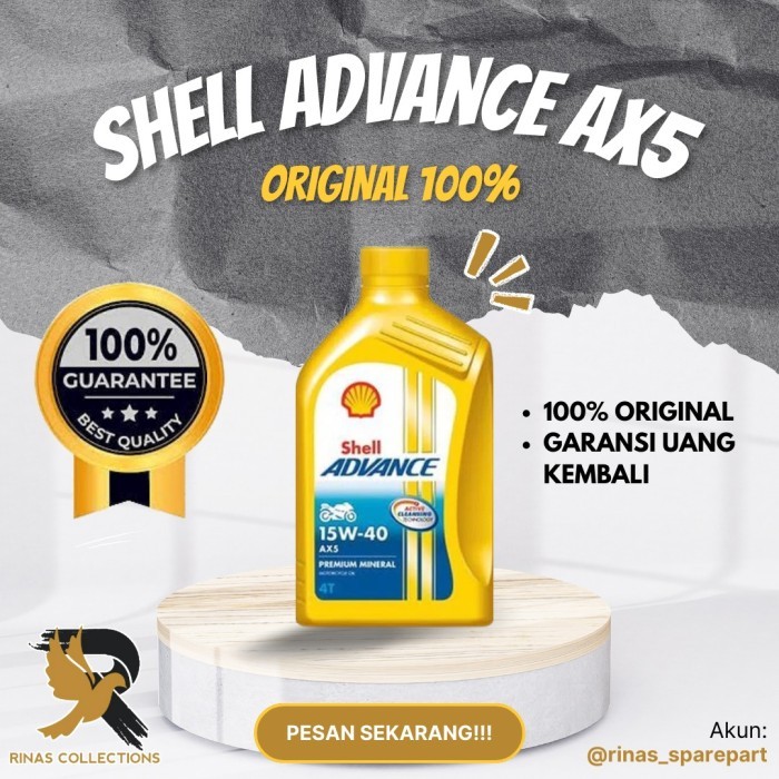 Jual SHELL AX5 ORIGINAL 100% MATIC MANUAL 800ML & 1L | Shopee Indonesia