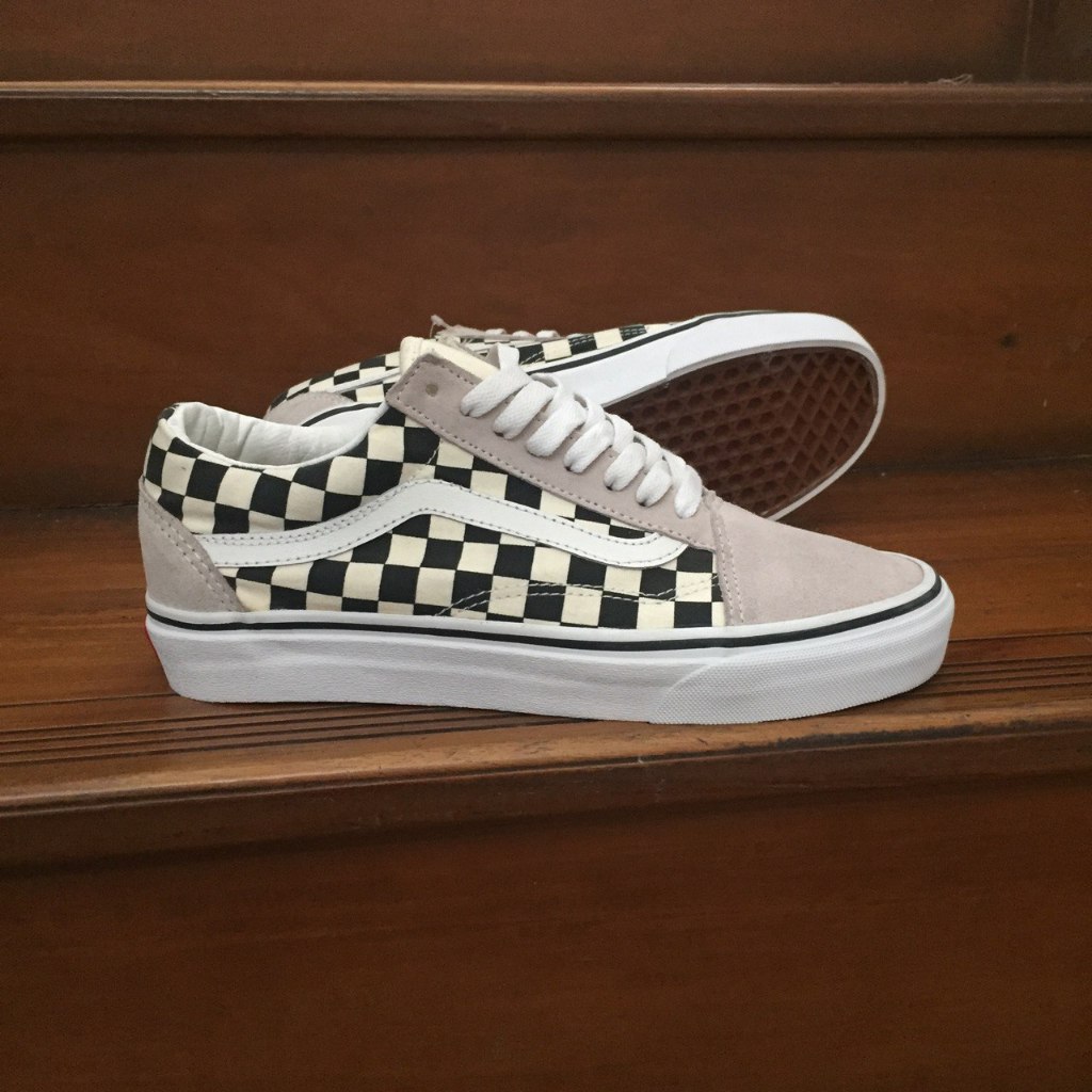 Jual Sepatu Vans Original Old Skool Checkerboard White Deadstock No Box Shopee Indonesia