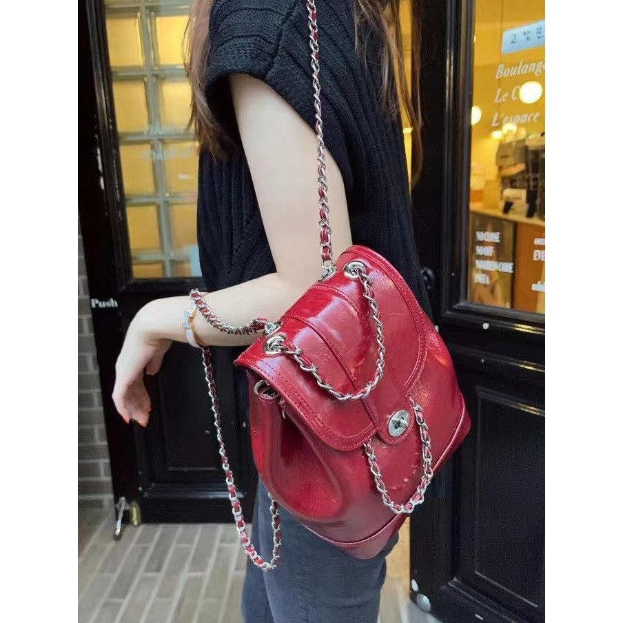 Jual TAS WANITA KOREAN STYLE CHAIN MINI BACKPACK | Shopee Indonesia