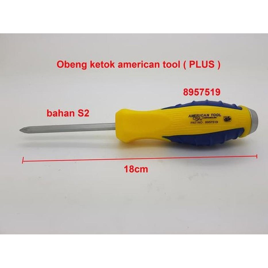 Jual Obeng Ketok Plus S Ph Mm American Tool Inch Heavy Duty