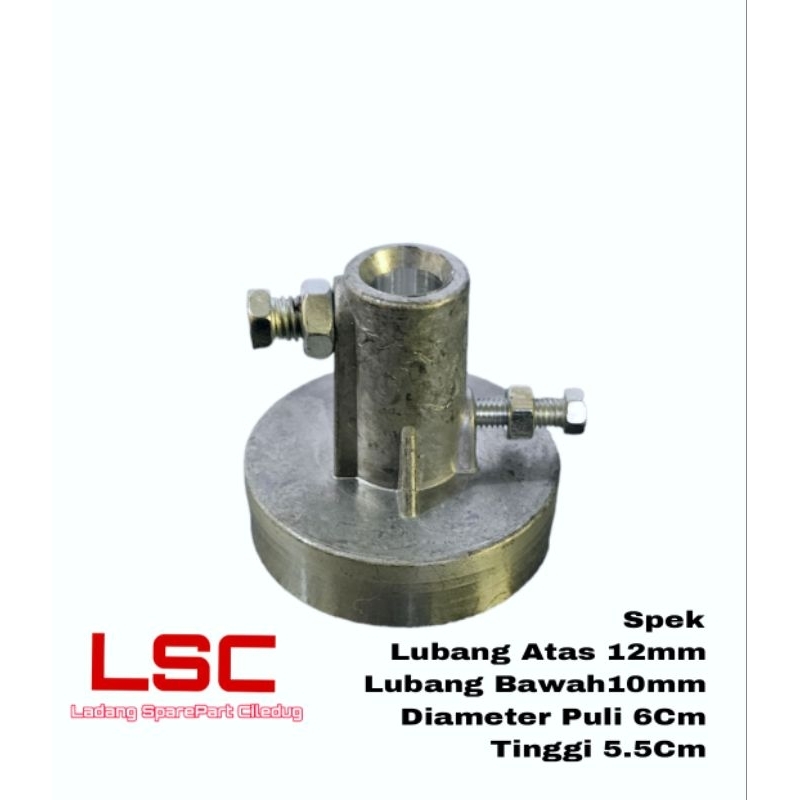 Jual Puli Dinamo Pengering Lubang Atas 12mm Bawah 10mm Puly Motor Spin ...