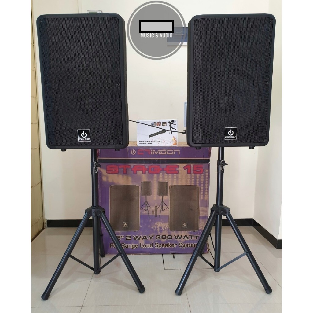Jual Paket Sound System Speaker Aktif Pasif 15 Inch Crimson STAGE CR ...