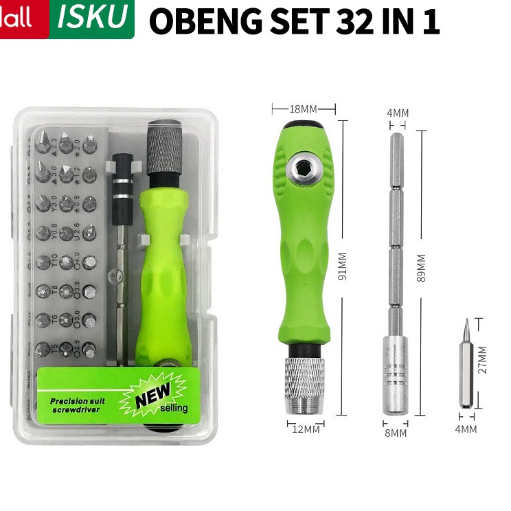 Jual HCt Isku Obeng Set 32in1 Obeng HpAlat Perbaikan Obeng Magnet ...