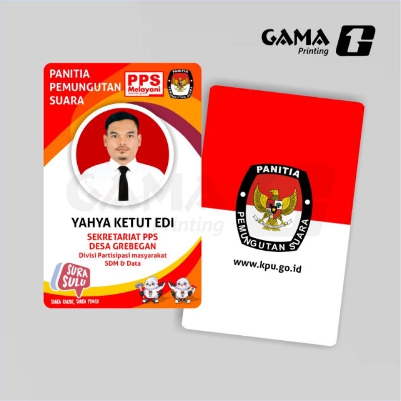 Jual Cetak ID Card PPS KPU Sehari Jadi Bisa Satuan Shopee Indonesia