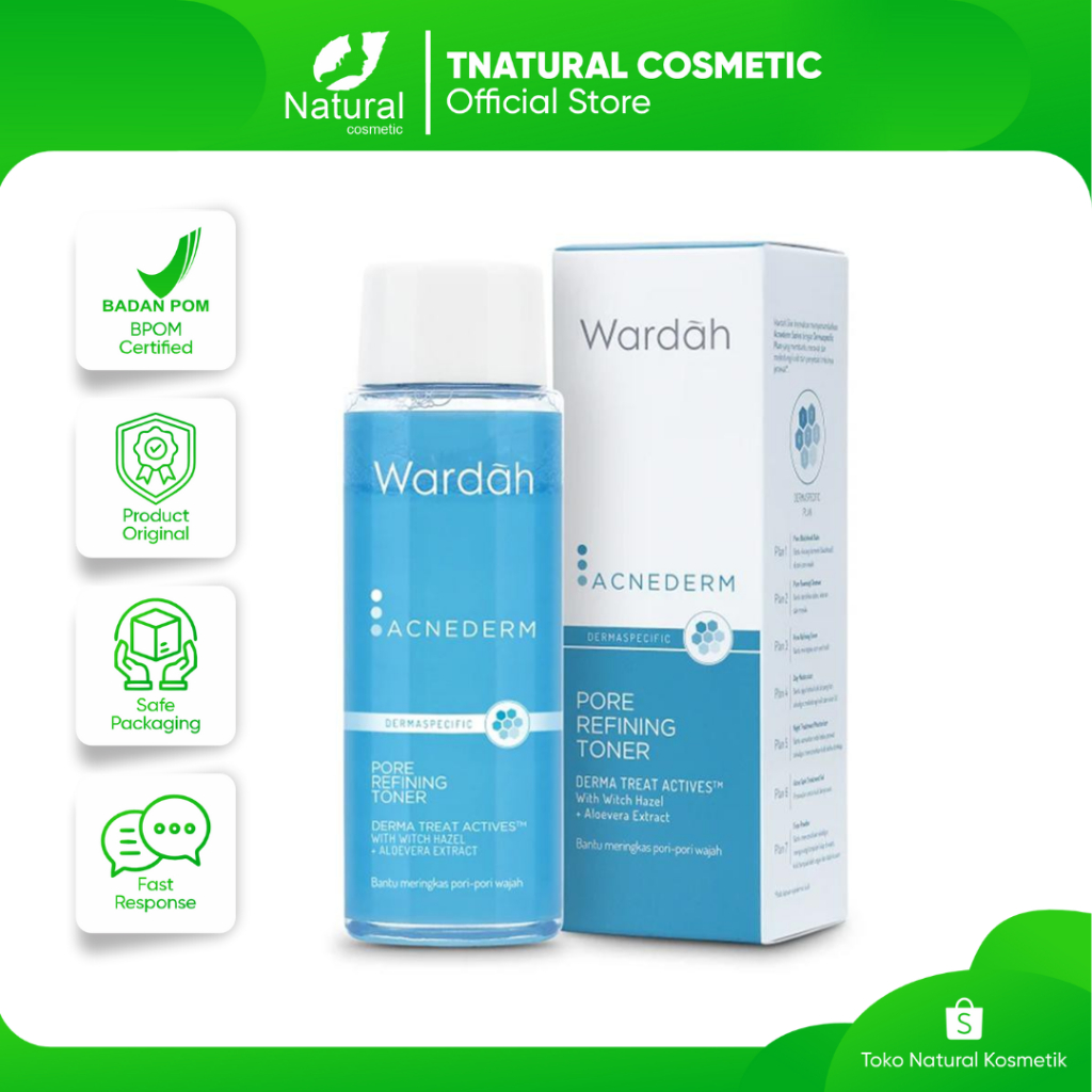 Wardah acnederm pore refining shop toner