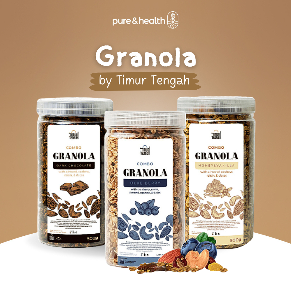 Jual Granola Berry Dark Chocolate Vanilla 500gr Timur Tengah Oatmeal Diet Sehat Natural Super 