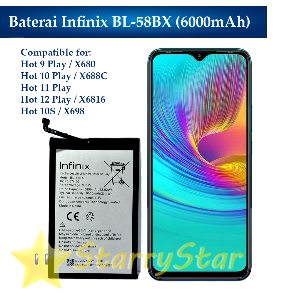 Jual Baterai Bl Bx Mah Infinix Hot Play Hot Play Hot Play Hot Play