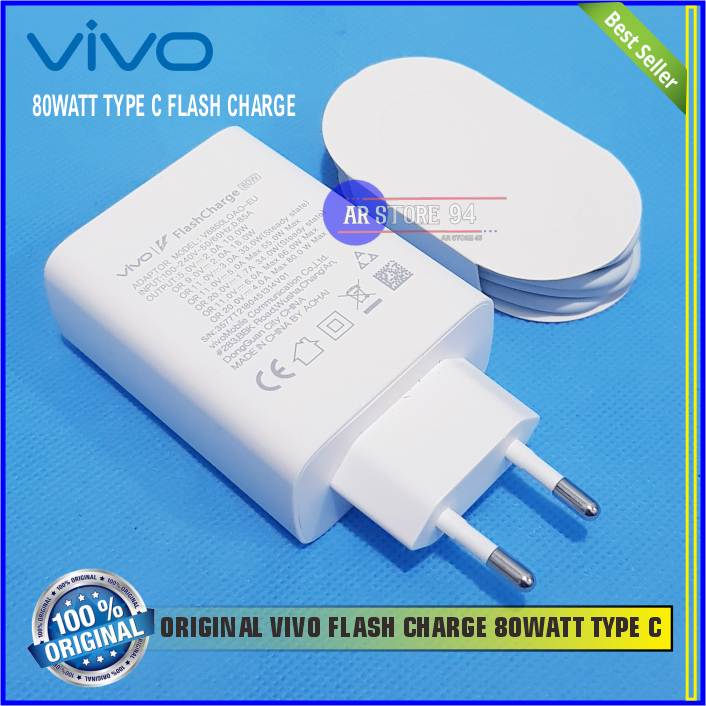 Jual Charger Vivo 80 Watt Original Copotan V27 5g - kabel 80WATT TYPE C ...