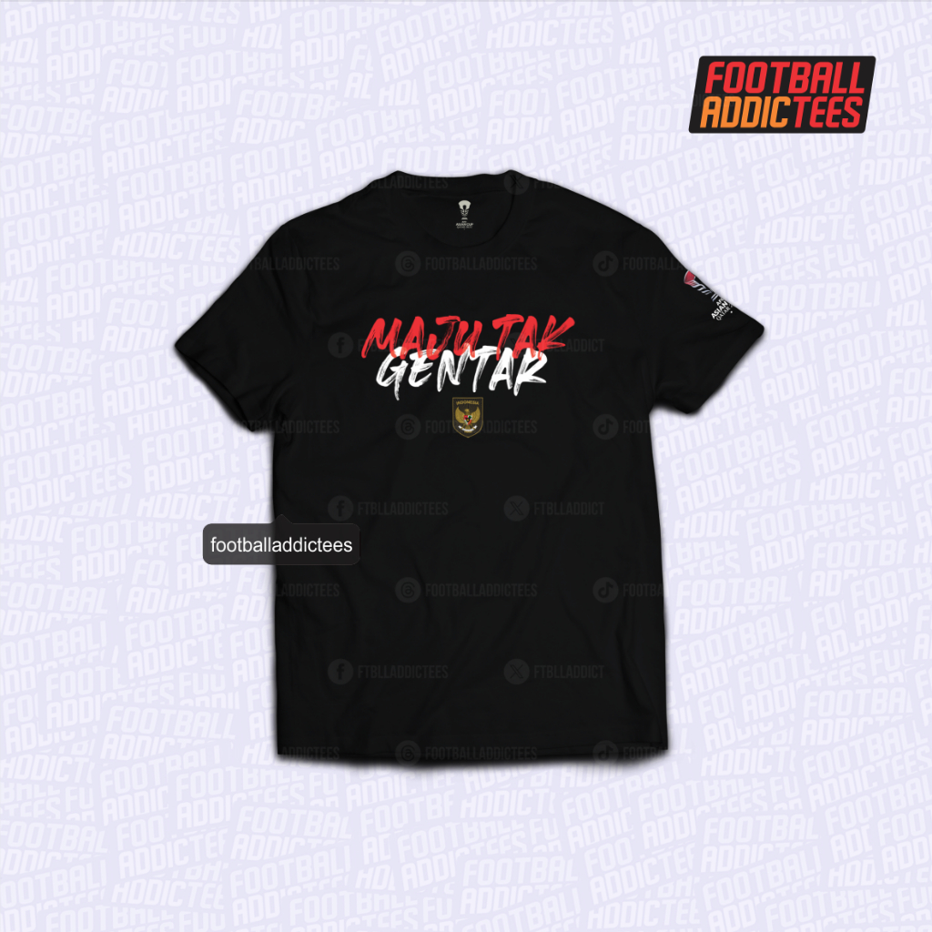 Jual KAOS BOLA TIMNAS TIM NASIONAL INDONESIA MAJU TAK GENTAR ASIAN CUP ...