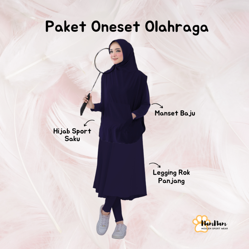 Jual Paket setelan outfit olahraga muslimah hijab Shopee Indonesia